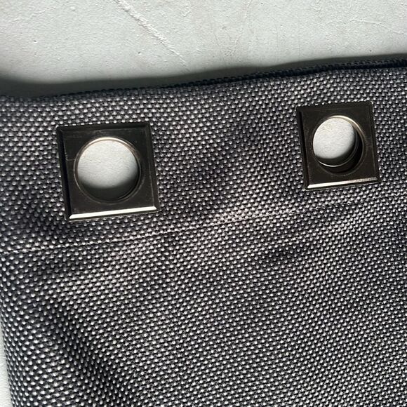 Set of (2) Blackout Curtains Gray Color - Textured Panel 8 Metal Grommets - NEW - Picture 2 of 5